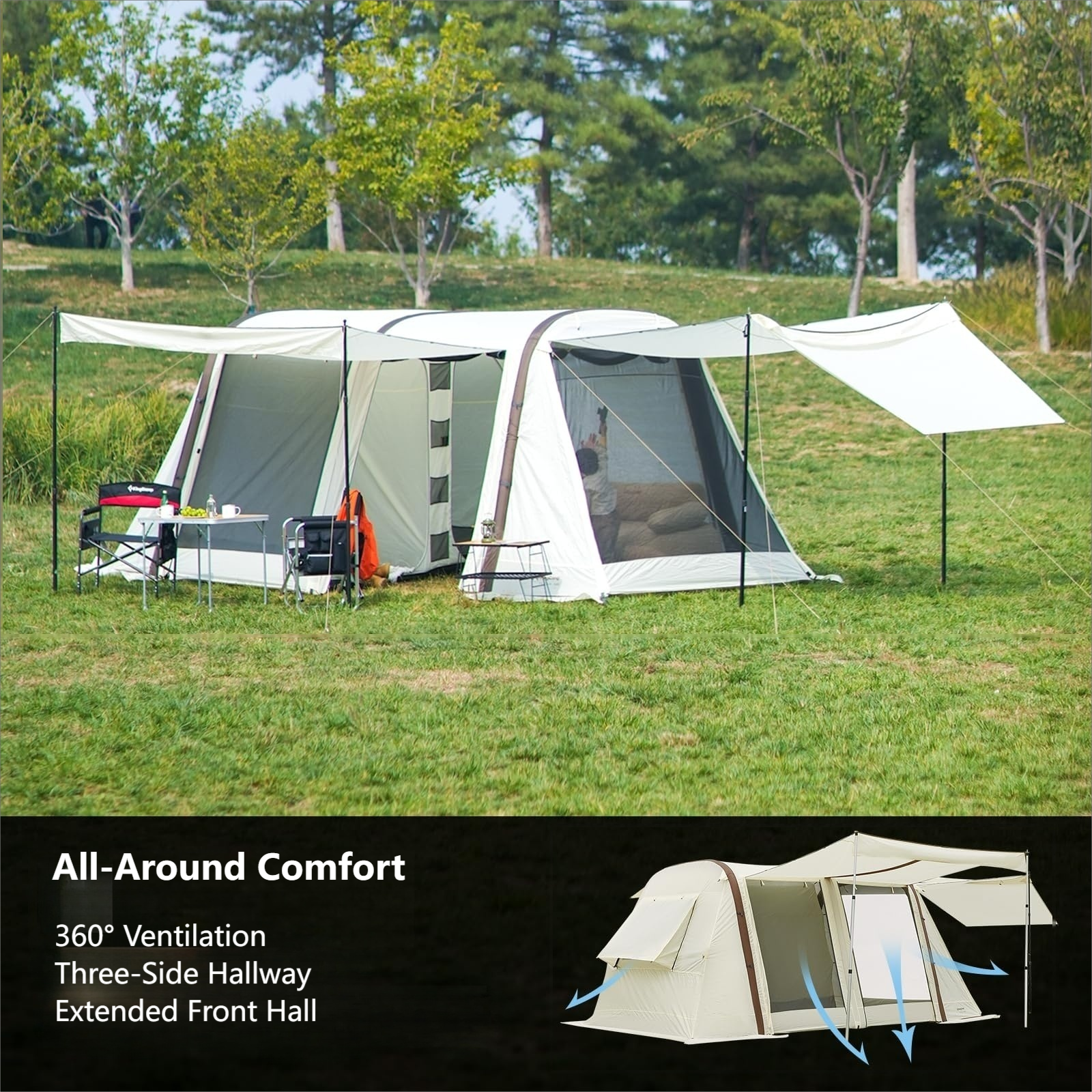 kingcamp-nuova-air-4-6-person-inflatable-camping-tent image 2