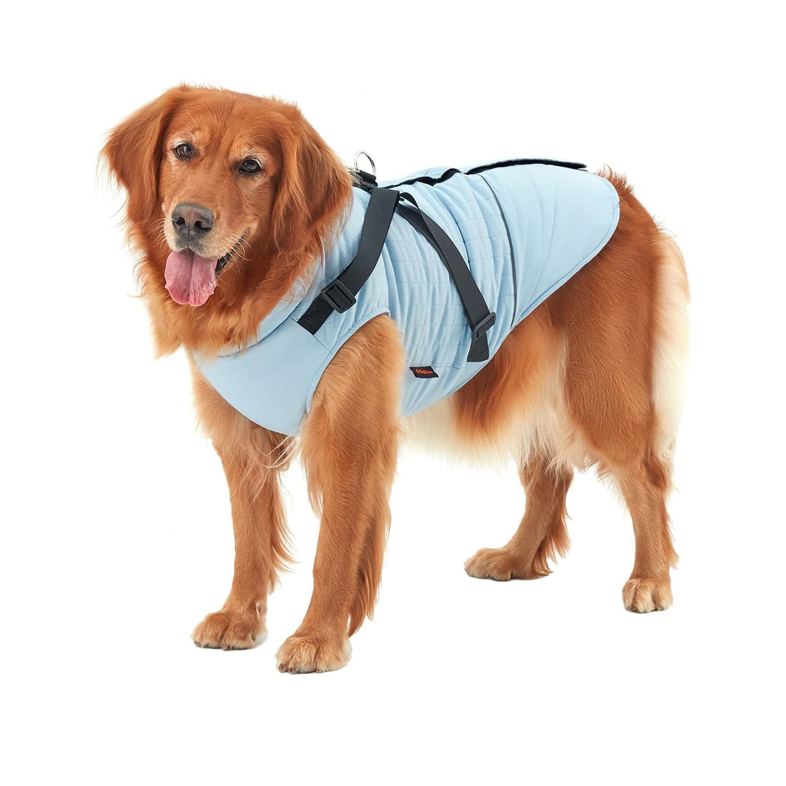 kingcamp-pets-winter-dog-coat-with-harness image 1