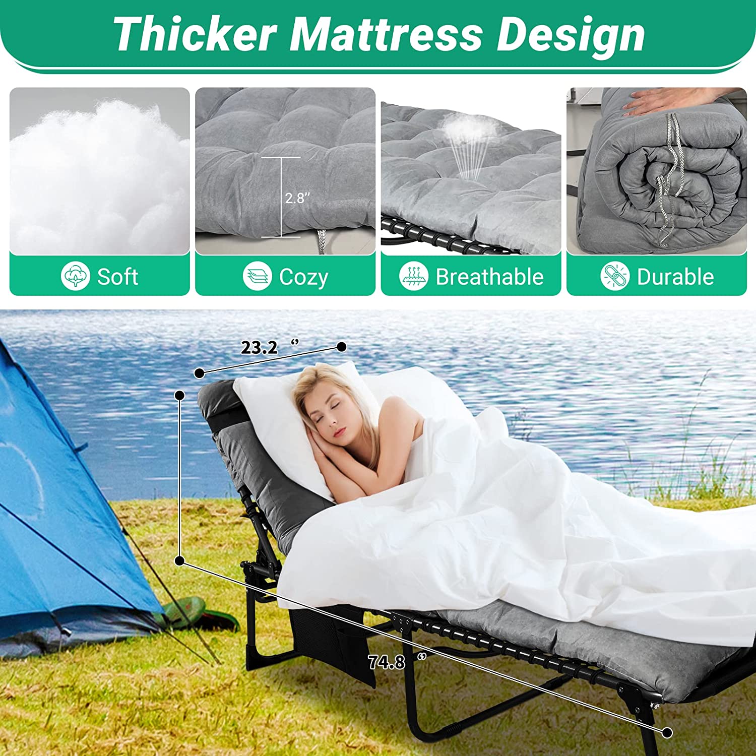 kingcamp-folding-chaise-lounge-chairs-with-mat-4-position-reclining image 2