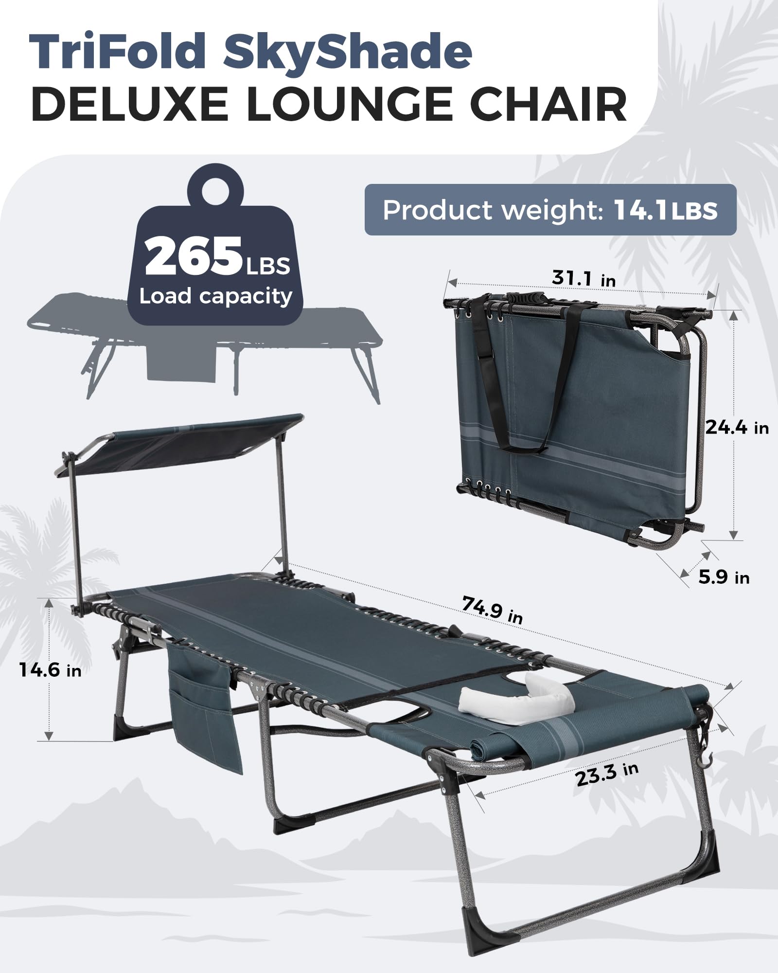 kingcamp-magnolia-b10-plus-backpack-chaise-lounge-with-adjustable-canopy-and-fac image 6