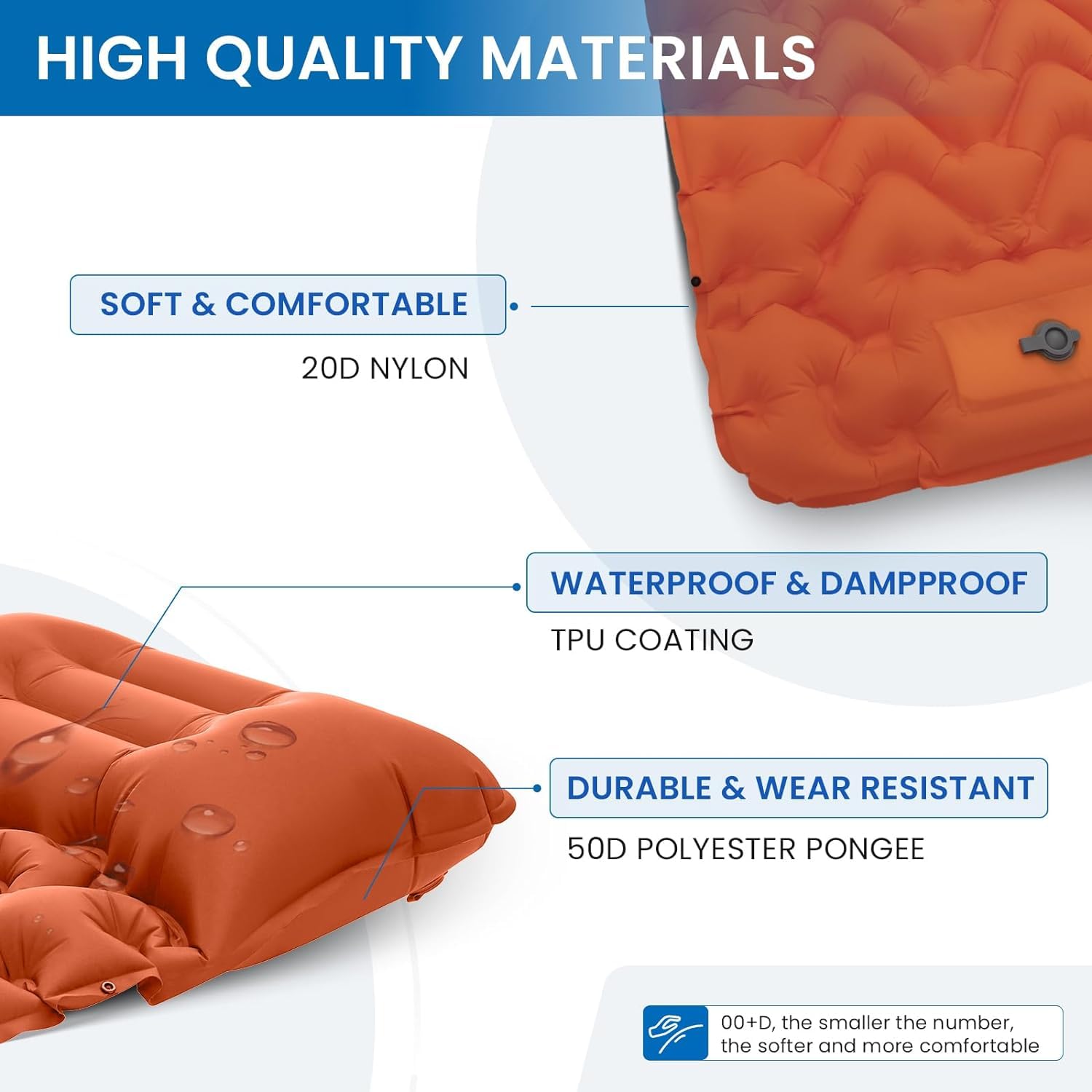 kingcamp-ultralight-self-inflating-sleeping-pad-with-built-in-foot-pump-and-pill image 7
