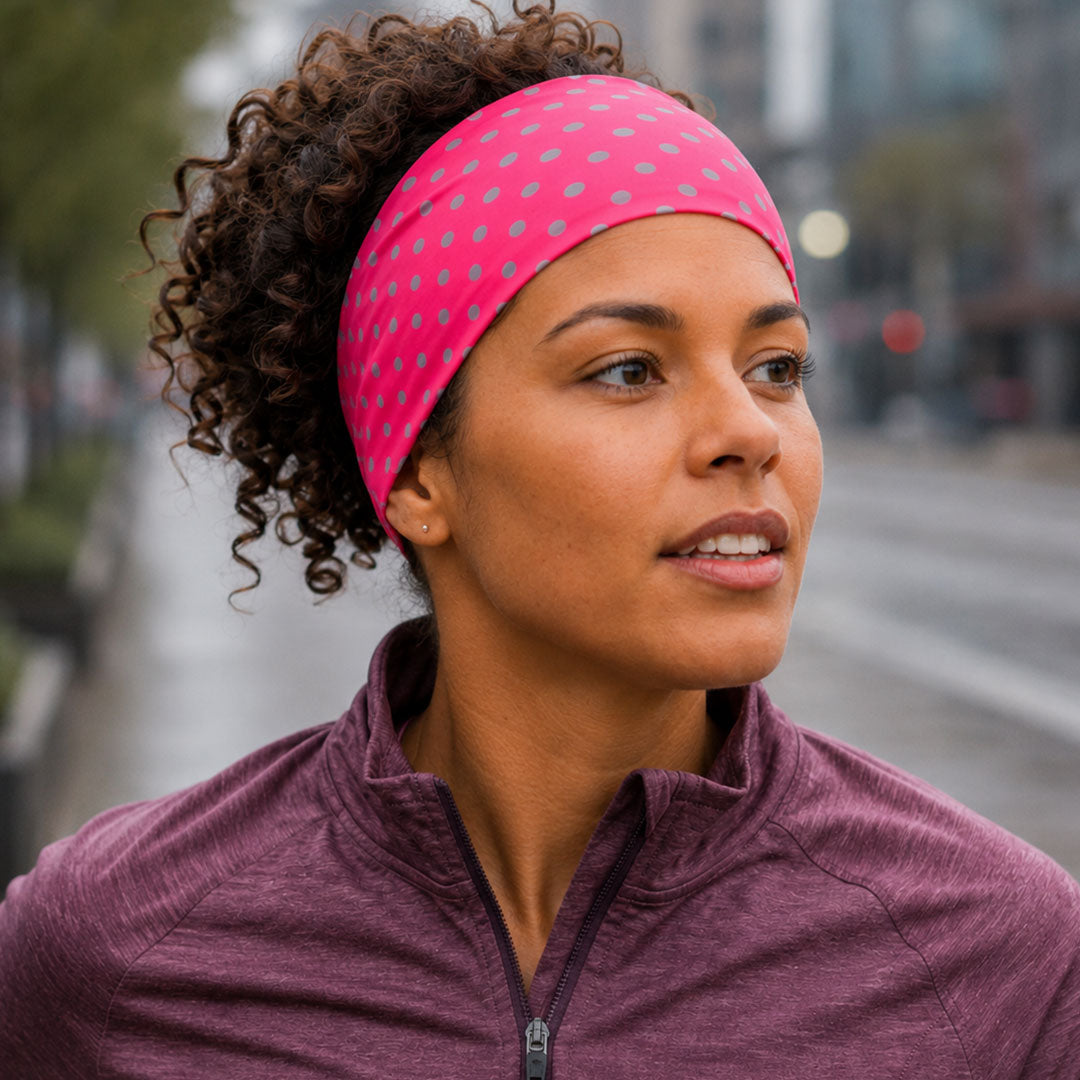 proviz-reflective-polka-dot-running-headband image 7