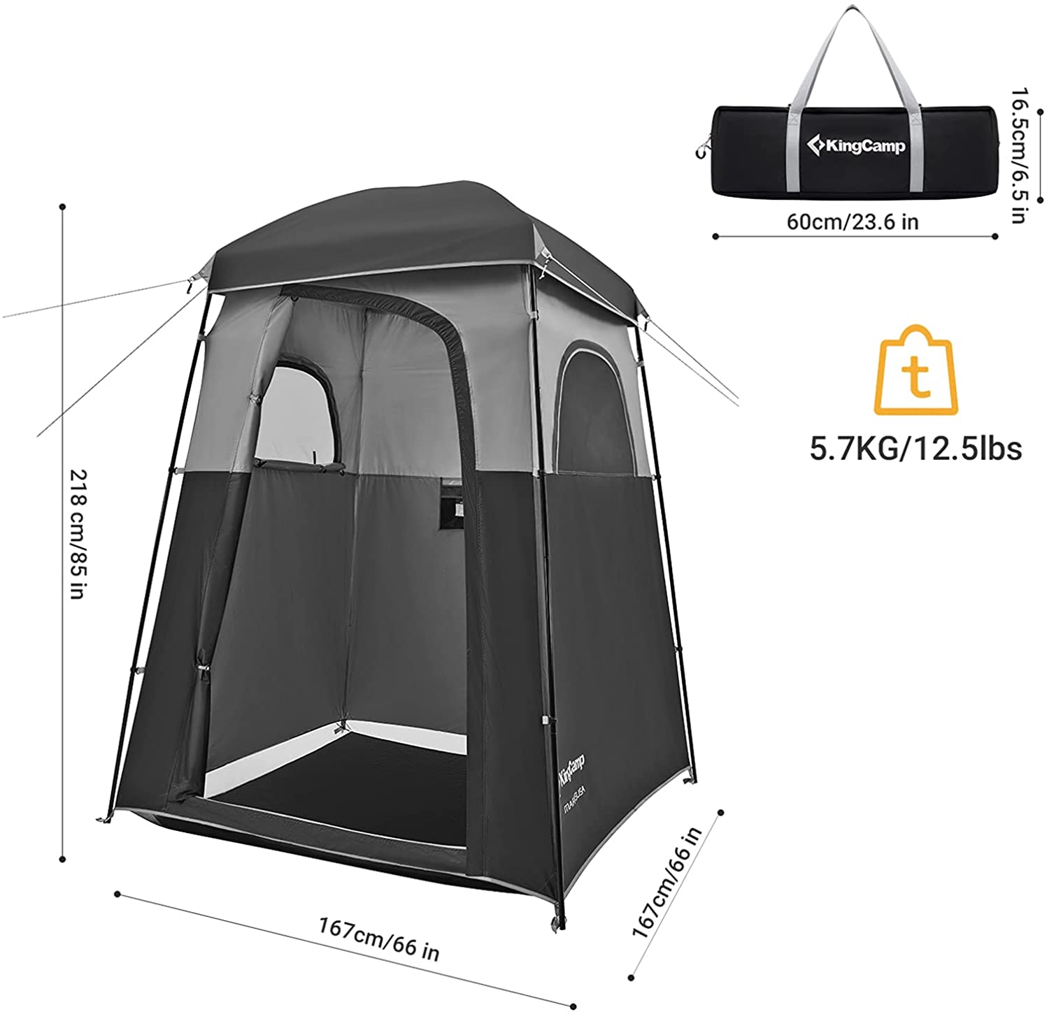 kingcamp-outdoor-privacy-shower-tent-dressing-room-portable-toilet-shelter image 3