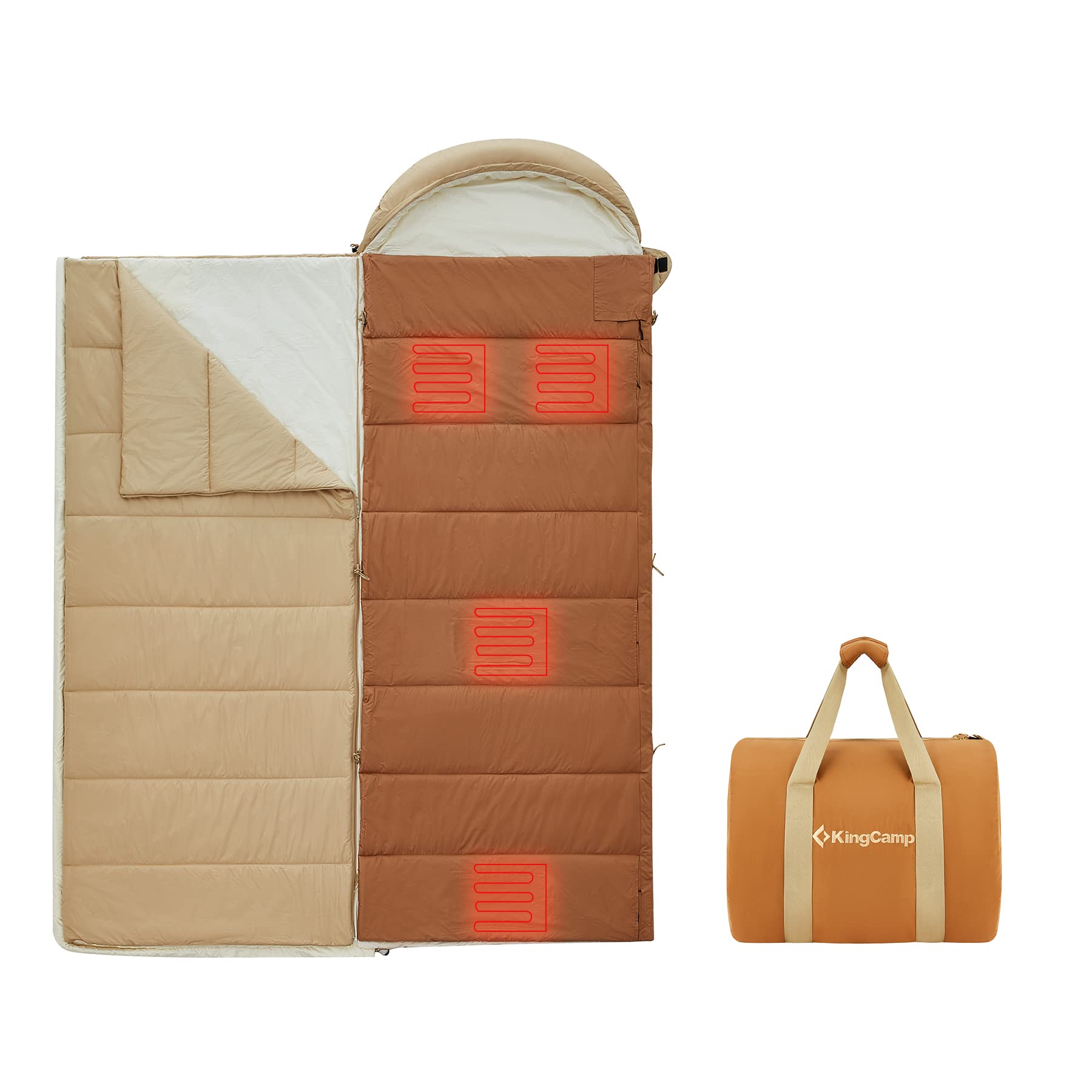 kingcamp-heated-sleeping-bag-with-3-temperature-settings image 1