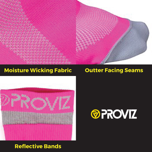 proviz-short-running-socks-with-reflective-cuff image 6