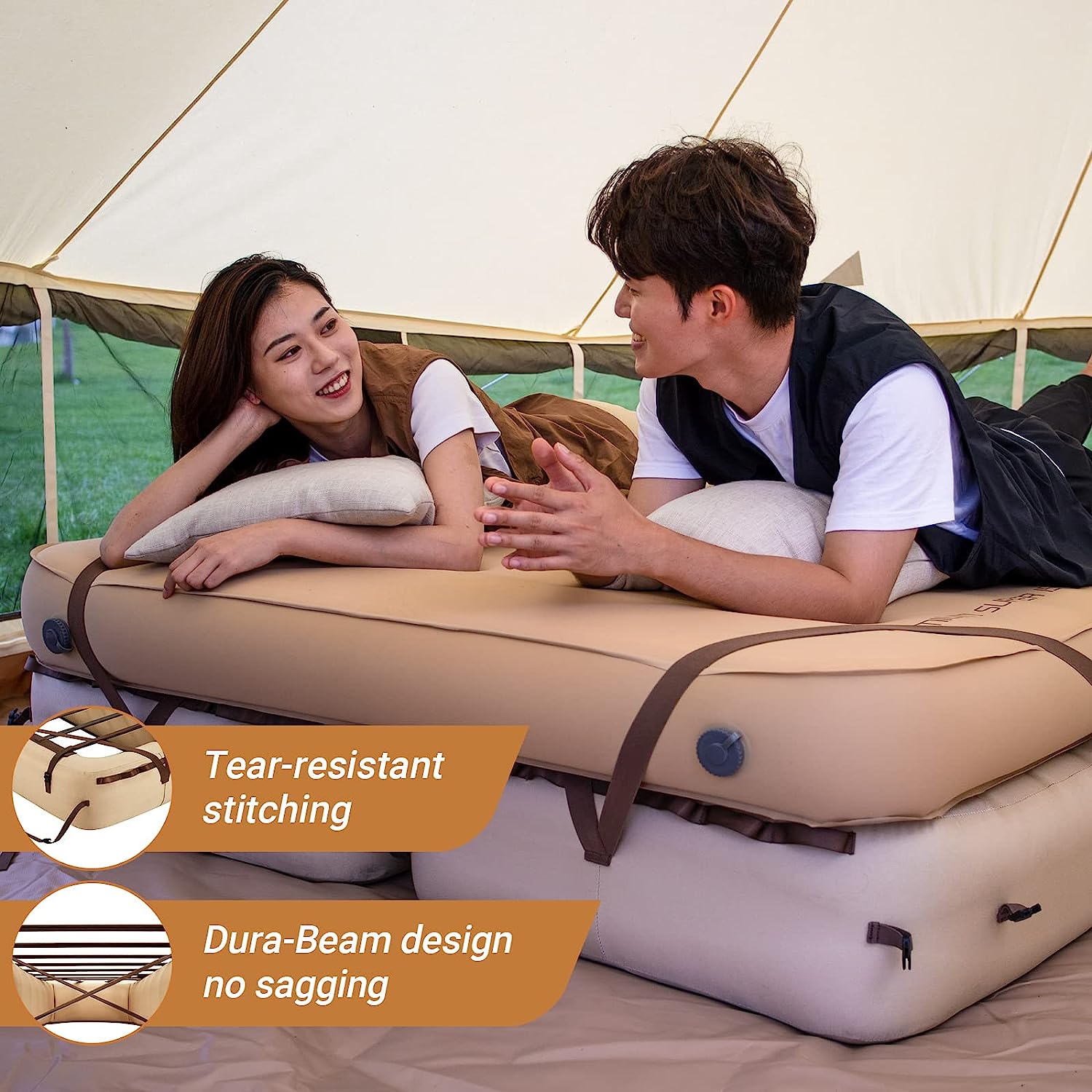 kingcamp-oak-p10-air-mattress-frame-with-inflatable-support-tubes image 4