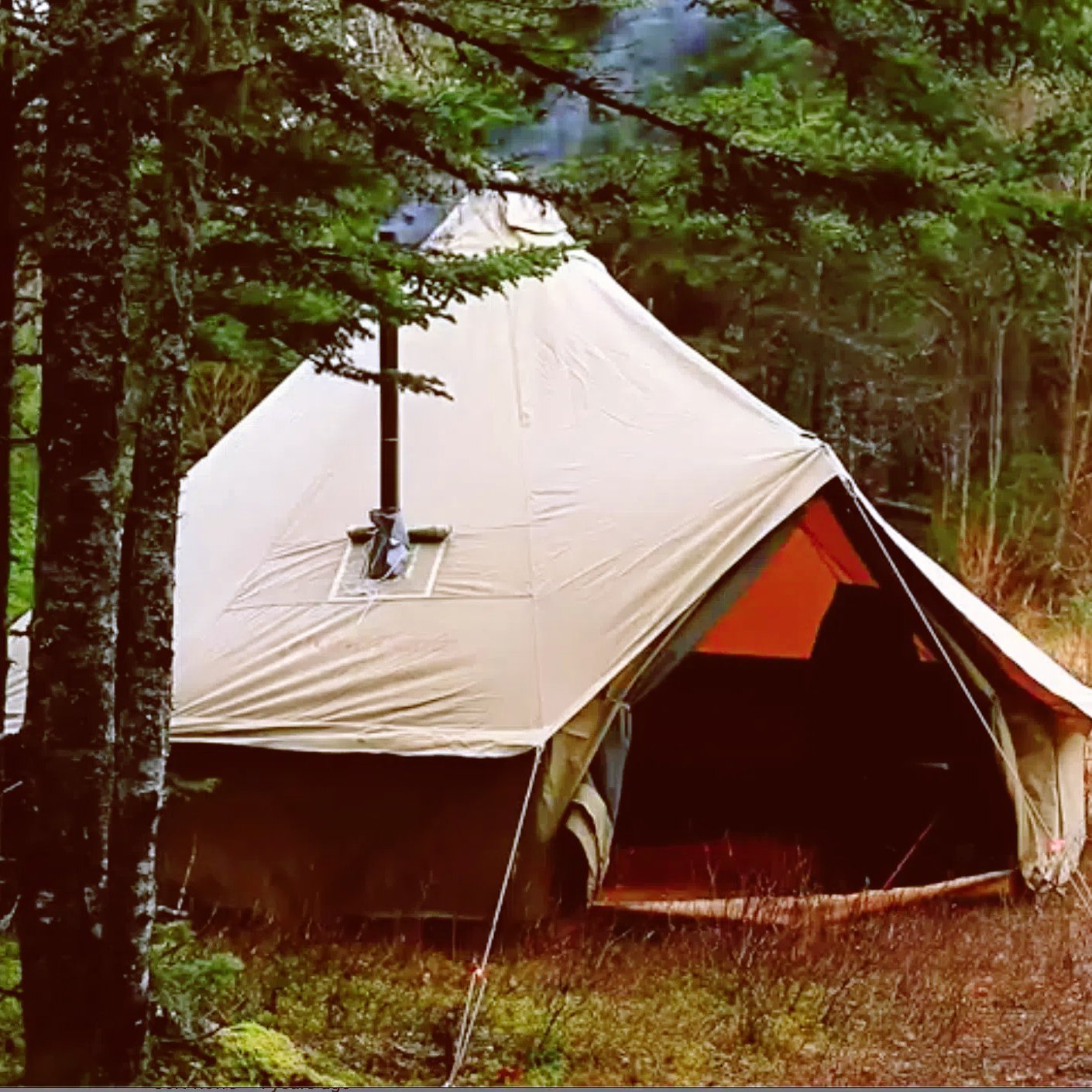 kingcamp-khan-4-season-canvas-bell-tent-with-surefire-stove-bundle image 4