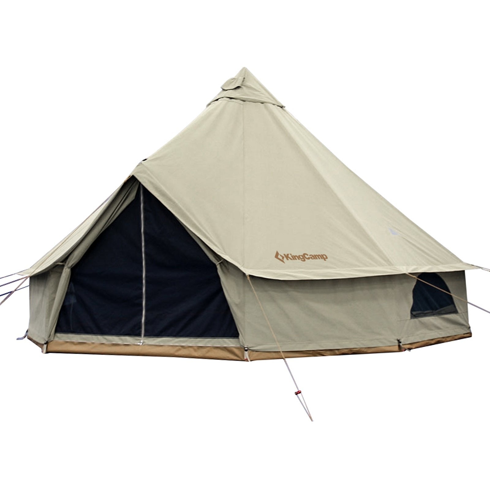 kingcamp-khan-4-season-canvas-bell-tent-with-surefire-stove-bundle image 2