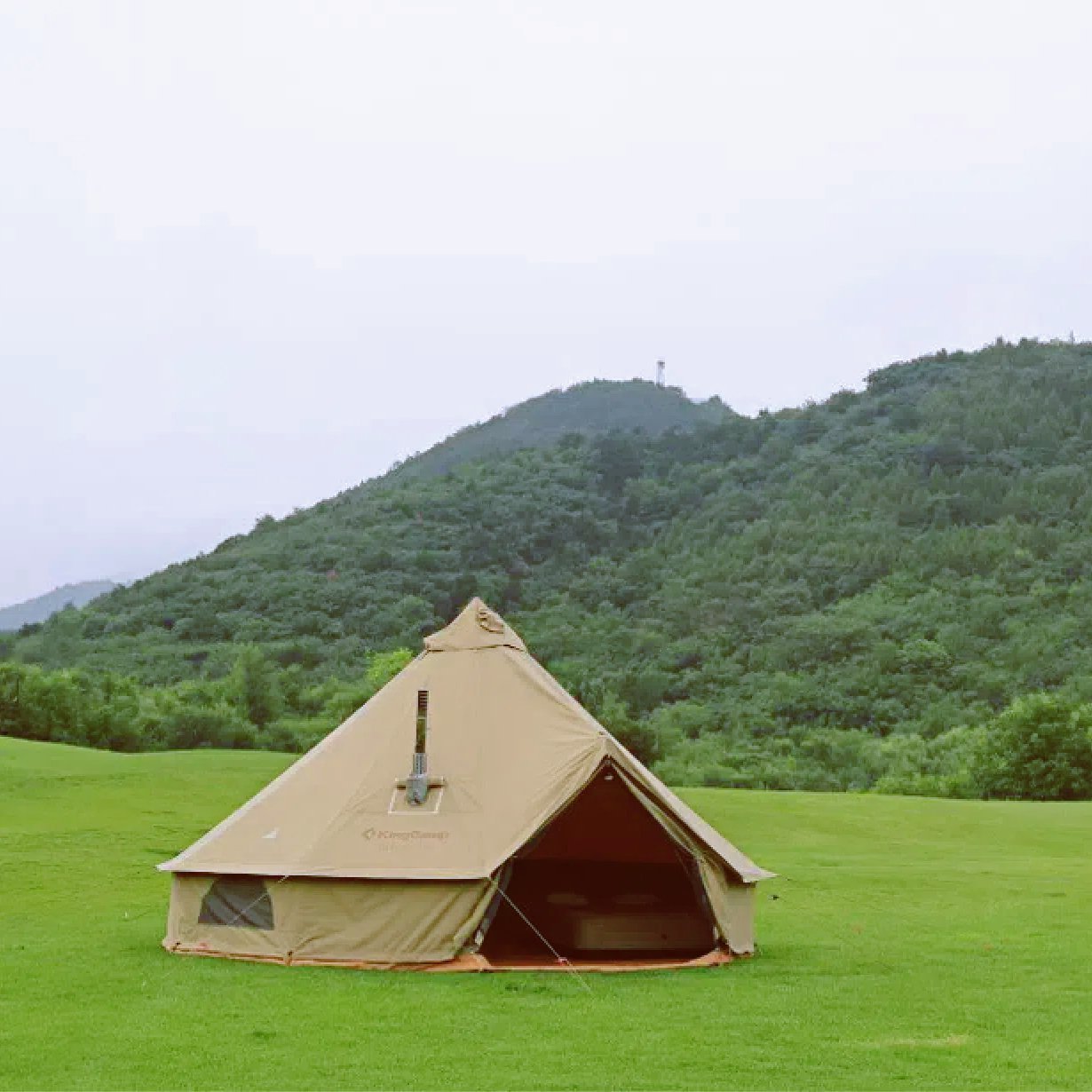 kingcamp-khan-4-season-canvas-bell-tent-with-surefire-stove-bundle image 5