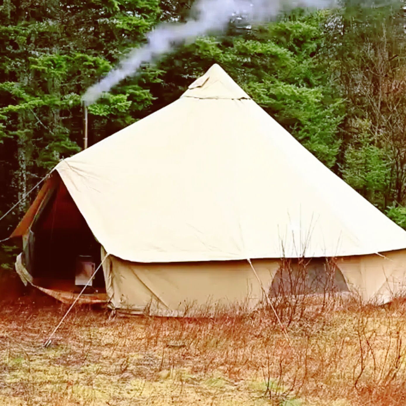 kingcamp-khan-4-season-canvas-bell-tent-with-surefire-stove-bundle image 7