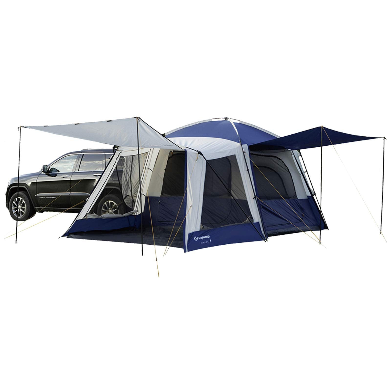 kingcamp-melfi-plus-camping-square-3-season-suv-tent-with-screen-room image 1